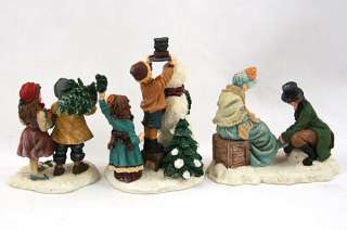 Set of Three Dept 56 Figurines   Winter Snow Activities  