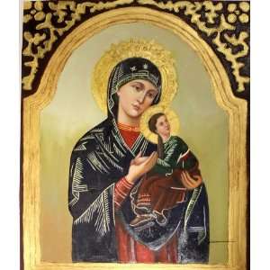  Our Lady of Perpetual Help Painting Oil on Canvas Gold 