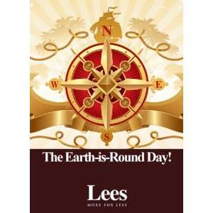  Earth Is Round Columbus Day Sign