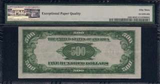 KD 34A $500 Five Hundred Dollar Bill B3683 PMG 53 EPQ Federal Reserve 