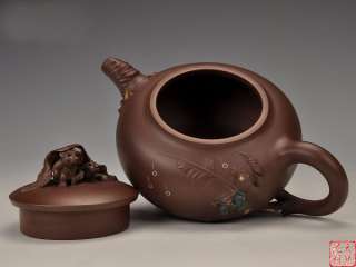 Valuable collections Yixing ZiSha 500cc Pottery Teapot  