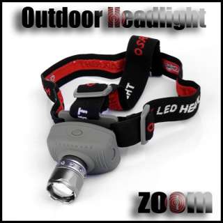 High Power Zoom Camping Sport Outdoor Head Light Torch  