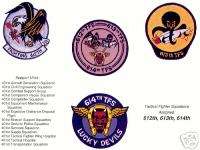 USAF Patches F 4 F 16 A 10 FIS TFS TFW 50th 432nd 81st  
