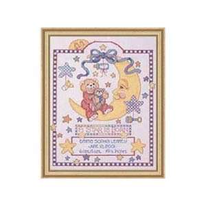  Celestial Moon Birth Record Counted Cross Stitch Kit: Arts 