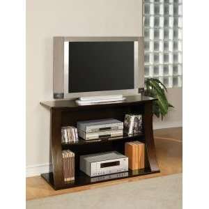  Espresso Swoop Front Bookcase Media Stand: Home & Kitchen