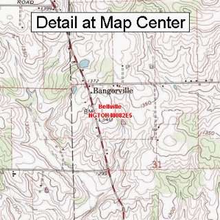 USGS Topographic Quadrangle Map   Bellville, Ohio (Folded/Waterproof 