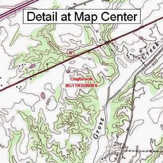 USGS Topographic Quadrangle Map   Claybrook, Tennessee (Folded 