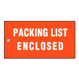  Packing List, 3 1/2 x 6 1/2, 28# Metal Eyelets, White 