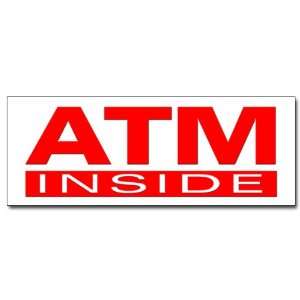  24 ATM INSIDE DECAL sticker cash machine money automatic 