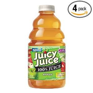 Juicy Juice Apple Juice Pet Bottle, 48 Ounce (Pack of 4)  