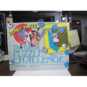  LOONEY TUNES THE GREAT PUZZLE CHALLENGE GAME   1989 Toys & Games