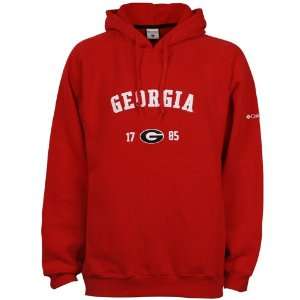   Georgia Bulldogs Red Founders Hoody Sweatshirt