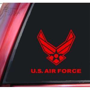  U.S. Air Force Vinyl Decal Sticker   Red Automotive