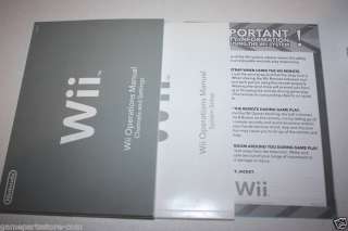 Wii User Instruction Manual Excellent  