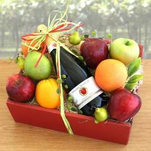 Organic Sparkler Apple Juice and Fruit Gift Box:  Grocery 