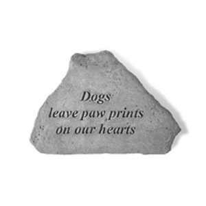Dogs Leave Pawprints   Memorial Stone   Free Shipping