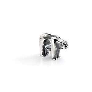  Silver Bear Charm for Pandora and 3mm bracelets Jewelry