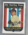 JOHN CALLISON 2001 TOPPS ARCHIVES AUTOGRAPH