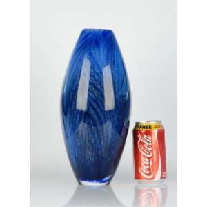 Beautiful Heavy Handblown Art Glass Vase L308:  Home 