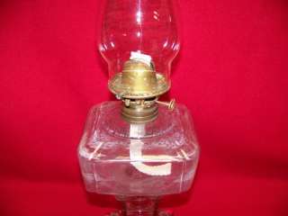 Ripley Hollow Square stem table oil lamp large one  