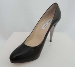 JIMMY CHOO Black Leather Pumps Shoes UK3.5 36.5 RRP695  