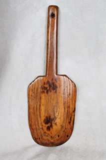 L293 LOT OF 2 ANTIQUE 19th CENTURY MAPLE AND WALNUT PADDLE AND LADLE 