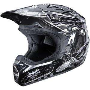  Fox Racing V2 Motor City Helmet   X Small/Black 