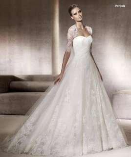 white custom bridal wedding\evening dress GOWN prom Long Sleeve 