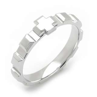 Rosary Ring Sterling Silver Christian Cross Ring RS004  