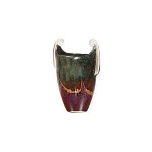  Dale Tiffany Glass Mardi Gras Oval Handle Vase: Home 
