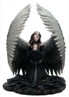 Anne Stokes PRAYER FOR THE FALLEN Gothic Angel Praying Statue Grieving 