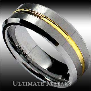 Mens GP Tungsten Ring Wedding Band Sizes 7,8,9,10,11,12  
