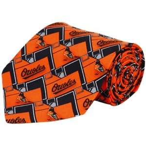    Baltimore Orioles Orange Black Pattern Tie: Sports & Outdoors