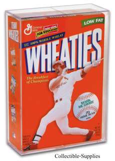 ALL NEW CEREAL BOX DISPLAY CASE HOLDER   (WHEATIES)  