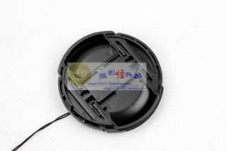 58mm Center Pinch Lens Cap with leash Canon Nikon Sony  
