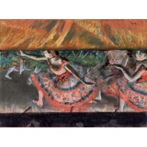  Oil Painting Lowering the Curtain Edgar Degas Hand 