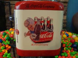   Oak *COCA COLA* Gumball & Candy Vending Machine Coke Signs  