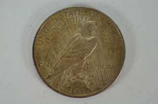 1922 Silver Peace Dollar One Troy Ounce Circulated   