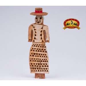  Hand Carved Wooden Tarahumara Indian 10.5 (wc2)
