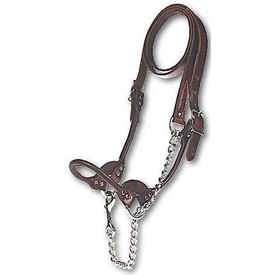 NEW LARGE BROWN LEATHER SHOW HALTER STEER HEIFER COW  