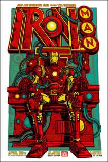 Jesse Phillips Iron Man Silkscreen Movie Poster  
