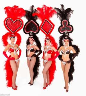 POKER FACE Las Vegas Showgirl Costumes CARD SUITS  