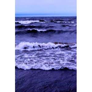 Illinois Beach State Park Crashing Waves: Landscape Photograph:  