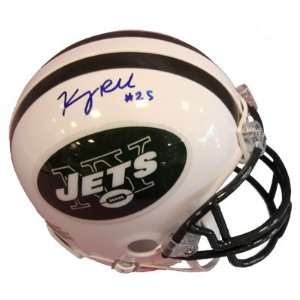  Kerry Rhodes Signed Mini Helmet New York Jets NFL: Sports 