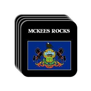 US State Flag   MCKEES ROCKS, Pennsylvania (PA) Set of 4 Mini Mousepad 