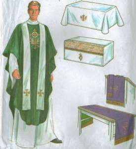 OOP Simplicity Altar Vestments/Priest Sewing Pattern 1S  