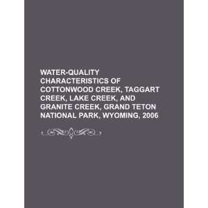 Water quality characteristics of Cottonwood Creek, Taggart Creek, Lake 