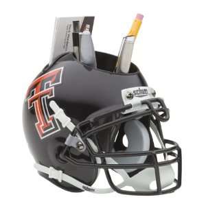   TEXAS TECH RED RAIDERS NCAA Football Helmet Desk Caddy: Sports