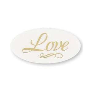  Masterpiece Gold Love Foil & Embossed Seal   25 Seals 