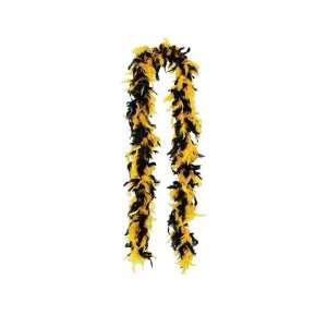  Black and Golden Yellow Fancy Feather Boa: Everything Else